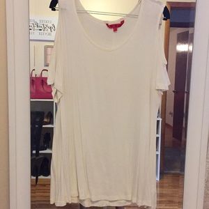 cold shoulder short sleeve top